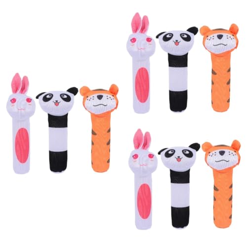 Alasum 9 STK Spielzeug rasseln Plüschtier Animal Toys Toys tierische BB-Sticks Rasselspielzeug mit Musik für Babys Spielzeuge Spielzeug mit Babygriffen Plüschglockenspielzeug von Alasum