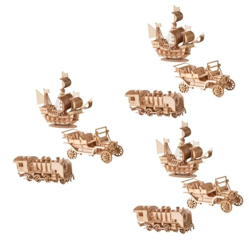 Alasum 9 Sätze 3D-Puzzles für Kinder Spielzeug Toys spielsachen zabawki stymulujące rozwój Denksportaufgaben Holzpuzzle für Jungen Holzpuzzles für Kinder kinderpuzzles aus Holz Bambus von Alasum