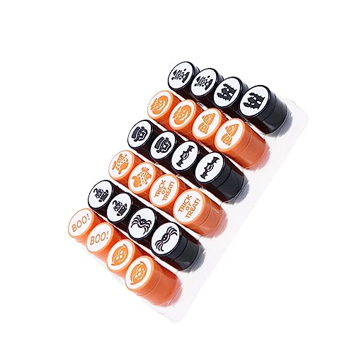 Alasum 96 Stk Stempel Spielzeug Stempel Mit Halloween-motiven Halloween-selbsttinte Halloween-kinderpreise Party Begünstigt Briefmarken Briefmarkenspielzeug Kinder Leiden Colorful Plastik von Alasum