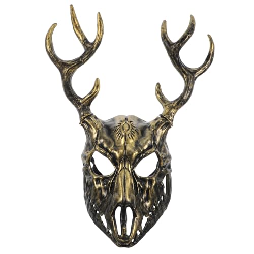 Alasum Abnehmbare Schädel Hirschgeweih Maske für Erwachsene Halloween Kostüm Cosplay Tiergesicht Requisite für Party und Maskerade Alasum Abnehmbare Schädel Hirschgeweih Maske für Erwachsene Halloween Kostüm Cosplay Tiergesicht Requisite für Party und Maskerade von Alasum