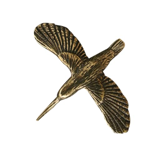 Alasum Ankündigungsvogelornamente Messingtiere Kolibri-Figuren Vogelfiguren Vogel Tee Haustier Vintage Tierfigur Spatzfigur Vogel-Party-Dekorationen Vogelmodell Aus Messing Kupfer Golden von Alasum