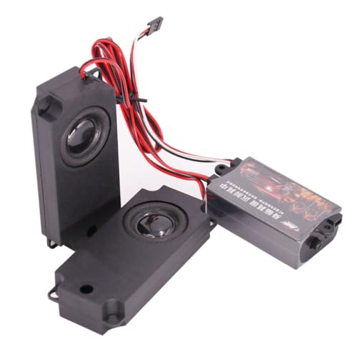 Alasum Auto-Motor-Simulator RC Auto Sound Simulator Automotor-Soundmodul Motorsound-System Sound-Engine für RC-Autos RC-Auto-Soundsystem Motorgeräusch-Simulator Auto-Sound-Simulator Black von Alasum