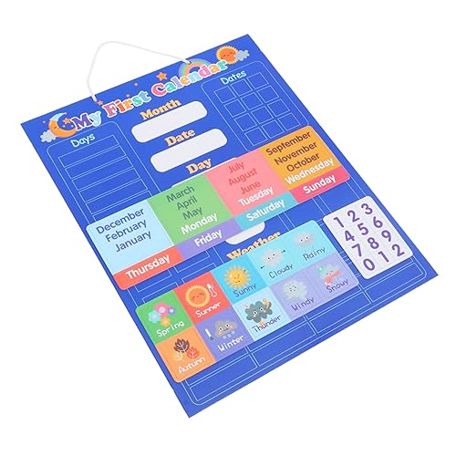 Alasum Babyspielzeug Kinderspielzeug OK Teenager kinderzimmer wanddeko wandpolsterung kinderzimmer Magnet Wettertaschenkarte Wandspielzeug für Magnet aus Gummi Blue von Alasum