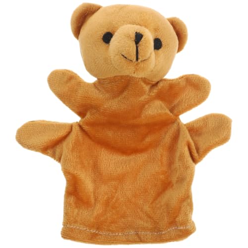 Alasum Bär Handpuppe interaktives Interactive Toys Pädagogisches funnytoys Lernspielzeug Handpuppen für Babys Handpuppe für PP Baumwolle Light Brown von Alasum