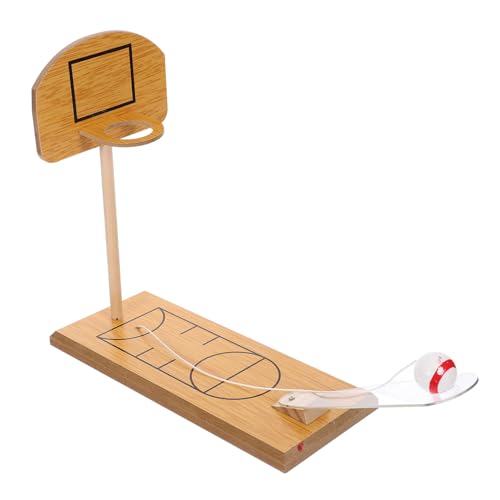 Alasum Basketball Spiel Spielzeug Chaps Kinder kucheltier die Kinder Basketball für Kleinkinder Tischbasketballspiele Basketball-Tischspiel Mini-Basketballspiel Basketballkorb Bambus von Alasum