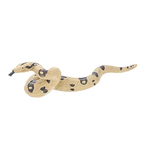 Alasum Boa Constrictor Spielzeug Mamba-Schlangenspielzeug Naturholzschlange Streich Spielzeug für Kinder kinderspielzeug Modell Schlangenfigur kniffliges Schlangenspielzeug Plastik Beige von Alasum