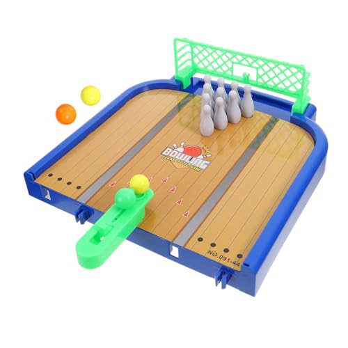 Alasum Bowlingkugel Spielzeug Tischsportspielzeug Desktop-Bowling-Spielzeug Mini-Tisch-bowlingspiel Tisch-Bowling-Spielzeug Auffälliges Aktivitätsspielzeug Kinder Spielset Plastik von Alasum