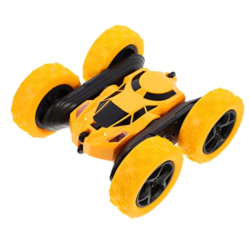 Alasum Doppelseitiges Stuntauto Doppelseitiges Rc-stuntauto Rc-Drift-Autos Stunt-Auto-Spielzeug Rc Geländewagen Kinderautos Spielzeug Doppelseitige Flips Fahrzeuge Plastik Yellow von Alasum