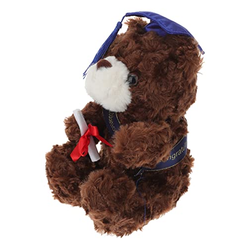 Alasum Dr. Bärenpuppe Abschlussfeier abschlussgeschenk Soft Toy Plush The Souvenir Plüschbären Babytiere ausgestopfte Tiere Plüschtier Bär Plüsch Abschluss Bär PP Baumwolle Brown von Alasum