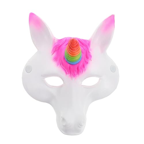 Alasum Einhorn-Maske Magische Maske Maskierte Maske halloween maske Verkleidung Maske d Maske Halloween-Einhorn-Kostüm karneval party maske Requisite für Partyfotografie Ball Masken Pu von Alasum