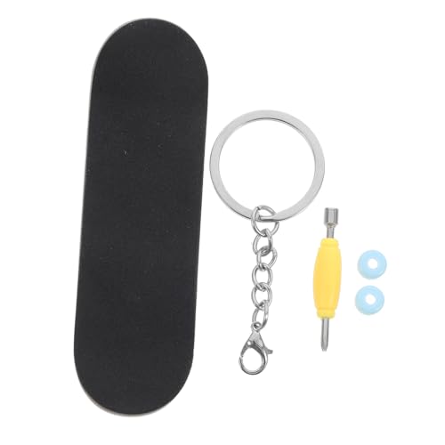 Alasum Finger-Skateboard Praktisches Fingerspielzeug Palmen-Skateboard Aus Holz Füller Für Geburtstagsfeiergeschenke Miniatur-fingerspielzeug Skateboard Taschenfüller Metall Khaki von Alasum