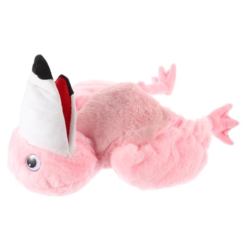 Alasum Flamingo-Handpuppe Vogel Plüschtier Puppen Lernspielzeug Handspielzeug kreatives Puppenspielzeug Cartoon-Marionette Leistungsstütze Vogelpuppe Cartoon-Handpuppe PP Baumwolle Rosa von Alasum