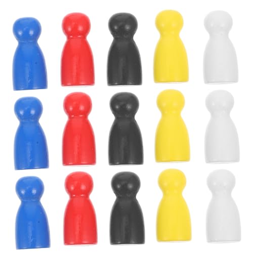 Alasum Fliegendes Schach Für Kinder Schachbrettfiguren Brettspielfiguren Mehrfarbige Bauern Schachspiel- Spielmarken Schachbrett Zubehör Spielzubehör Holz Schach Kiefernholz von Alasum