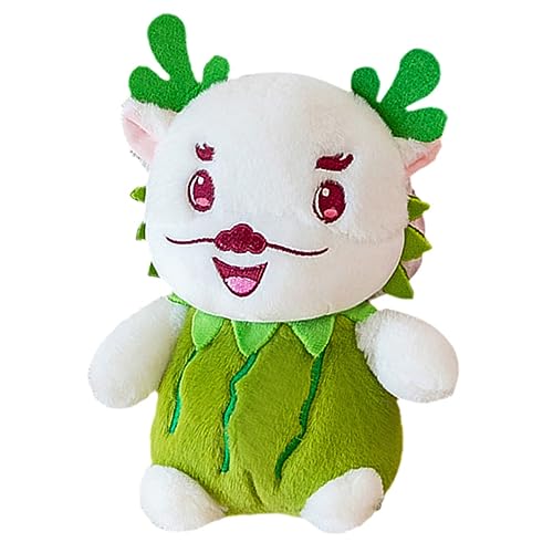 Alasum Fruchtdrachenpuppe Plüsch Maskottchen-drachenmodell Jahr Der Drachengeschenke Kuscheltier Drache Sternzeichen Maskottchen Spielzeug Ausgestopfte Drachenfigur Green Pp Baumwolle von Alasum