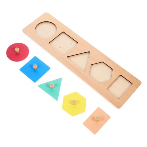 Alasum Geometrische Tafeln Puzzle Sortierschalen Puzzlekleber Spielzeug Kleinkind Rätsel -rätsel Formen Puzzle Shape-Match-Board Kleinkindpuzzles Aus Holz Für Kinder Hölzern von Alasum