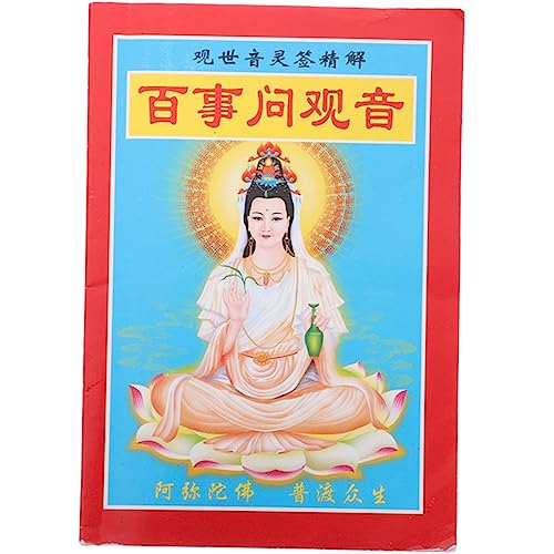 Alasum Guanyin Zeichen Für Buddhistische Gläubige Buddhistisches Weissagungsbuch Feng Shui Wahrsagebuch Glücksbringer Buch Papier von Alasum