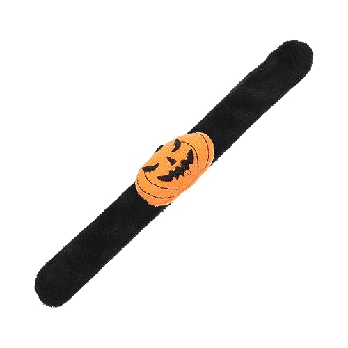 Alasum Halloween-Dekorationsschnappschuss Kürbis-Slap-Armbänder Kürbis-Armband Party-Slap-Armbänder Halloween Spielzeug Halloween Toys Gastgeschenke Festival-Armbänder Bügeleisen von Alasum