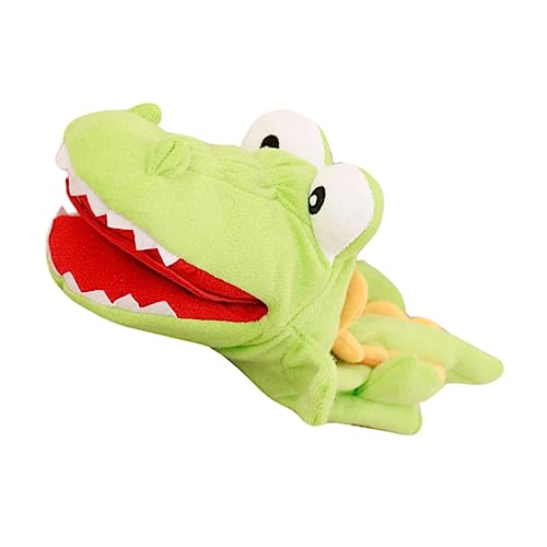 Alasum Handpuppe Familie Fingerpuppen Plüsch chinesische Tierkreiszeichen Fingerpuppen Kleinkinder Eltern-Kind-Plüschtier Chaps Kinder tiegerkostuem Kinder crocodock krokodi Stoff Green von Alasum