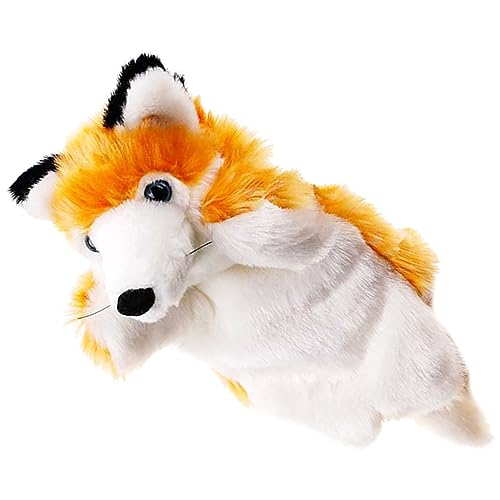 Alasum Handpuppe Tierische Fingerpuppen Zoopuppen Für Kinder Geschichte Erzählende Marionette Katzenpuppe Puppenspielzeug Spielzeug Für Kinder Kinderspielzeug Tierpuppen Orange Plüsch von Alasum