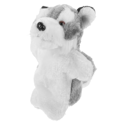 Alasum Handpuppe Wolf Kinder Handpuppe Fantasiespielzeug Lustige Handpuppe Hand-Puppenspiel Kinderhandpuppe emuliertes Tierspielzeug Handpuppe für Kinder Cartoon-Marionette PP-Baumwolle von Alasum