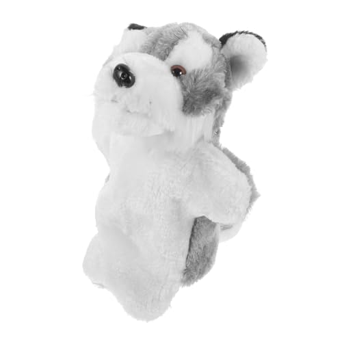 Alasum Handpuppe Wolf Kinder Handpuppe Fantasiespielzeug Lustige Handpuppe Hand-Puppenspiel Kinderhandpuppe emuliertes Tierspielzeug Handpuppe für Kinder Cartoon-Marionette PP-Baumwolle von Alasum