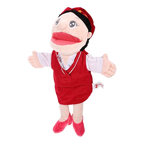 Alasum Handpuppe interaktive Puppen interaktives Lernspielzeug spielwaren Puppen Decor interessante Geschichte erzählende Fingerpuppe Cartoon-Fingerpuppen superweicher Stoff rot von Alasum