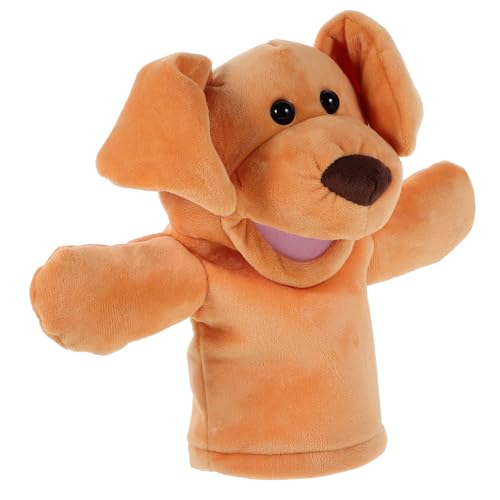 Alasum Handpuppenspielzeug Tierische Handpuppe Plüschtier-handpuppen Leistungsstütze Tierhandpuppen Interaktives Eltern-Kind-Spielzeug Handpuppe Für Kinder Tierpuppe Orange Kurzer Plüsch von Alasum