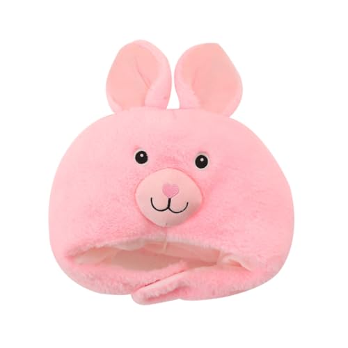 Alasum Hasenmütze kindermütze kappe ostern osterleckereien ostergeschenke Häschenohrenkappen Kopfbedeckung für Party Hut- festliche Kopfbedeckung Plüsch Rosa von Alasum