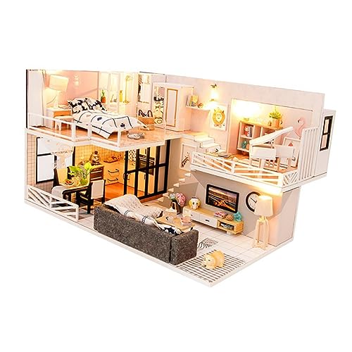 Alasum Hausmodell Spielzeug handystativ handsfull DIY Hausmodell spassgeschenke Geburtstagsgeschenk Mini DIY Miniaturbausätze Miniaturhaus Mini- -Kits Heimwerken handgemachtes von Alasum