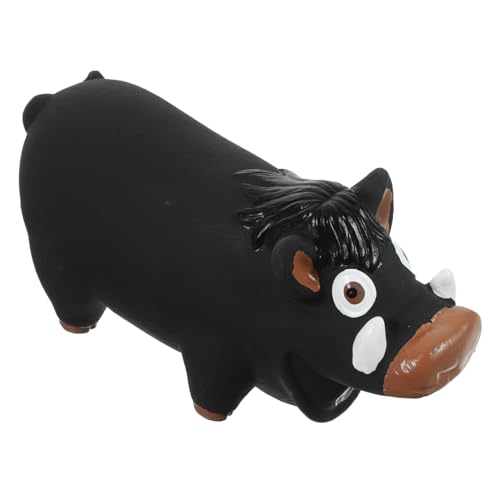 Alasum Hundespielzeug zum Spielen Quietscher Welpenspielzeug kleine Hunde Interactive Dog Toys knete Spielzeug lustiges Kauspielzeug Haustierspielzeug für Hunde Emulsion Black von Alasum