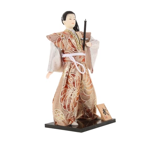 Alasum Japanische -Puppe -Figur Im Japanischen Stil -Puppen-Ornamente -Puppe Im Japanischen Stil Wohndekoration Einweihungsgeschenk Heimwerken Hölzern von Alasum