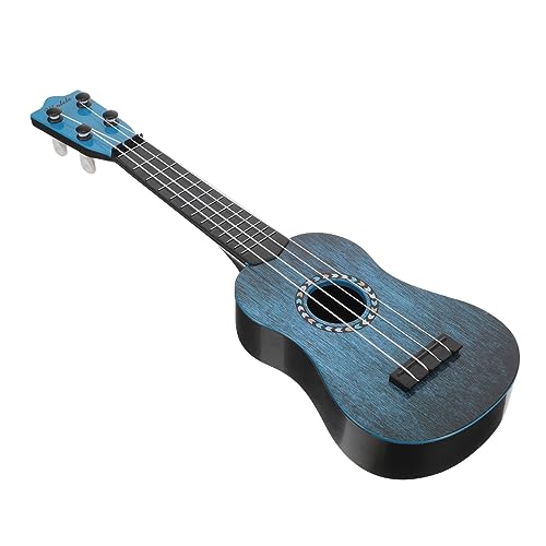 Alasum Kindergitarre Für Jungen Gitarre Musikinstrument Gitarrenspielzeug Für Kleinkinder Ukulele Für Anfänger Kinder Gitarre Ukulele-Spielzeug Für Kinder Spielzeuggitarre Blue Plastik von Alasum