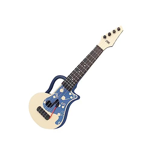 Alasum Kindergitarre Ukulele Kindergitarre Minigitarre Spielzeug Minigitarre Ukulele Spielzeug Übung Ukulele Schüler Ukulele Gitarre Spielzeug Gitarre Musikspielzeug Kunststoff Blau von Alasum