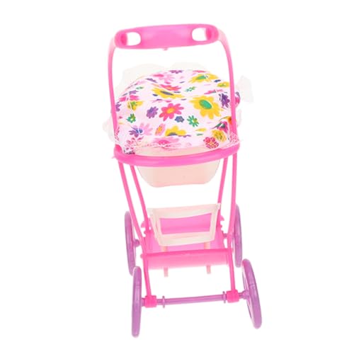 Alasum Kinderwagen Puppenwagen Spielen Puppenwagen Für Babys Puppenwagen Mini-aufbewahrungswagen Puppenwagen-Spielzeug Spielzeugpuppenwagen Puppenwagen Modell Plastik Rosa von Alasum