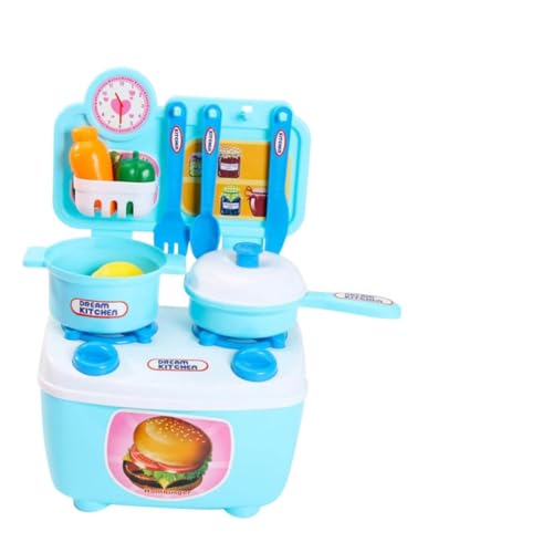 Alasum Küchen Spielset Mit Kochgeschirr Und Geschirr Pädagogisches Rollenspielzeug Für Kleine Köche Küchenutensilien Im Blauen Design Ideales Für ädchen Und Jungen von Alasum