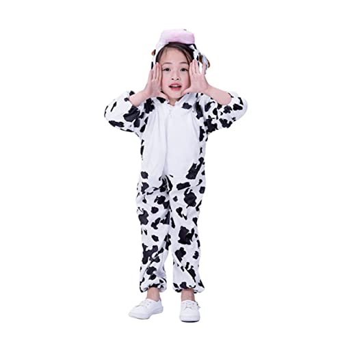 Alasum Kuhkostüm kinderkarneval Kinder Fasching Costume Fashing Costume Kinder Rollenspiele kinderbekleidung kinderparty mitgebsel faschingkostüme Cow Costume Kuh-Cosplay Kuh-Outfit von Alasum