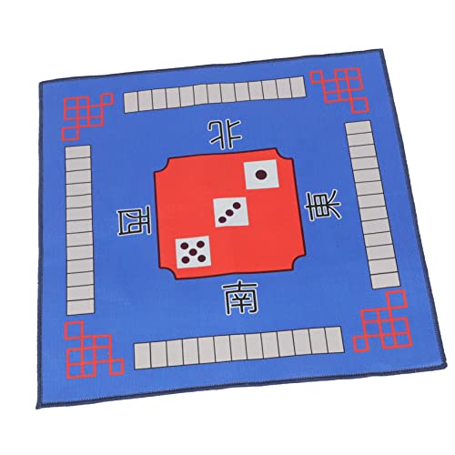 Alasum Mahjong-tischmatte Rauschunterdrückung Mahjong-Matte Spielmatte Für Pokerkarten Mahjong-spieltischunterlage Tischmatte Für Brettspiele Chinesisches Mahjong-tischset Blue Polyester von Alasum