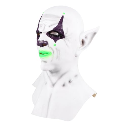 Alasum Maske Gruseliges Halloween-Spielzeug Halloween-Streich-Kopfbedeckung halloween costume halloween kleidung kopfschmuck Festival-Requisiten Halloween-Kopfbedeckung Emulsion Green von Alasum