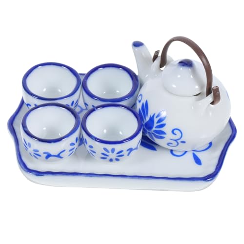 Alasum Maßstab Blau Weißes Design Detailreiche Miniatur Tee Tasse Geeignet als Puppenhaus Deko Alasum Maßstab Blau Weißes Design Detailreiche Miniatur Tee Tasse Geeignet als Puppenhaus Deko von Alasum