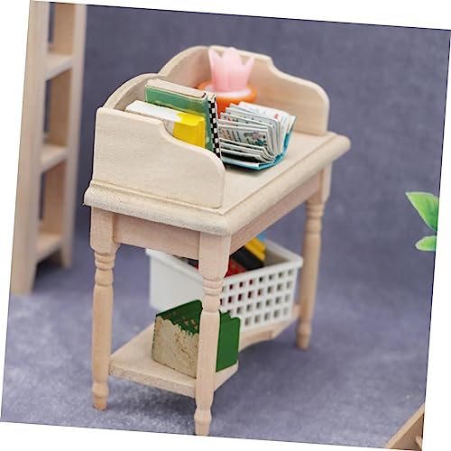 Alasum Maßstab DIY Holz Modellmöbel Langlebiger Schreibtisch als Puppenhaus Zubehör und Dekoratives Ornament für Miniaturhäuser Alasum Maßstab DIY Holz Modellmöbel Langlebiger Schreibtisch als Puppenhaus Zubehör und Dekoratives Ornament für Miniaturhäuser von Alasum