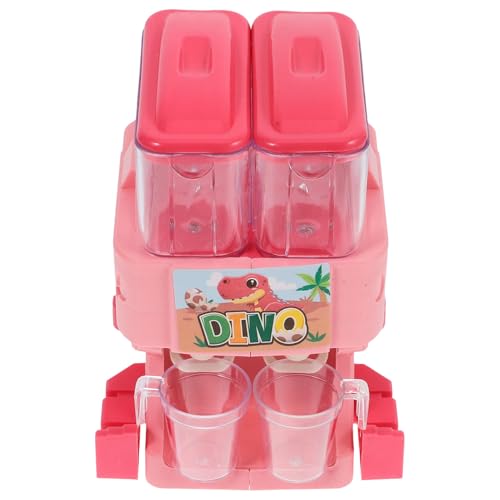 Alasum Mini Dinosaurier Getränkeautomat Mini Wasserspender Blasenmaschine Für Jungen Wasserflasche Wasserspender Für Babyparty Spiele Trinkbrunnen Abs Rosa von Alasum