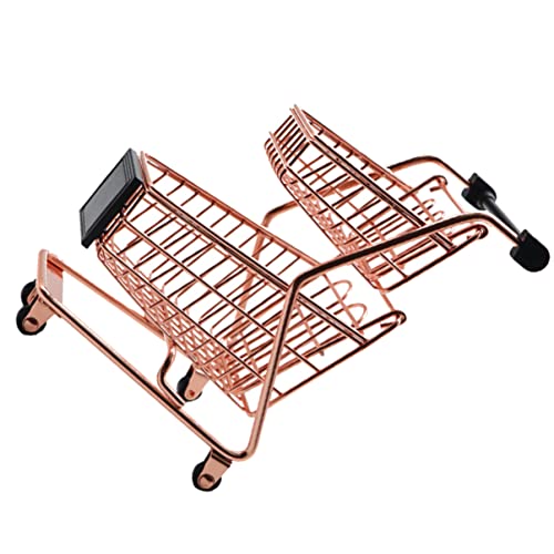 Alasum Mini Einkaufswagen Eisspielzeug Bastelwagen Kinderwagen Trolley Für Beauty Trolley Räder Einkaufswagen Küchenwagen Aufbewahrungswagen Räder Kinderspielzeug Goldenes von Alasum