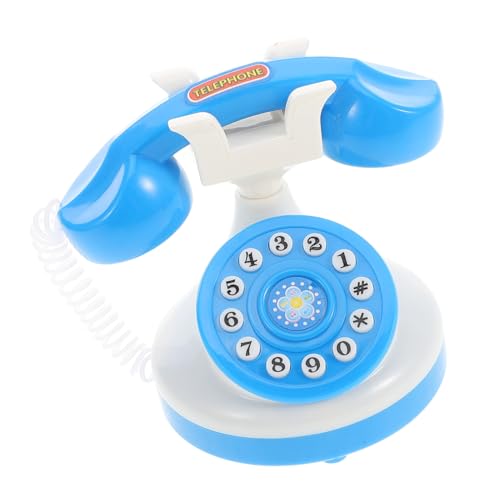 Alasum Mini Telefonspielzeug Mini Puppentelefon Modellsimulation Telefonspielzeug Rollenspieltelefon Drehtelefon Spielzeug Festnetztelefon Vintage Altmodisches Wähltelefon von Alasum