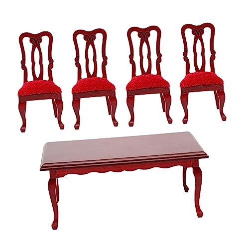 Alasum Miniatur Esszimmermöbel Maßstab Teiliges Tiny House Zubehör mit Stühlen und Tisch Langlebige Puppenhaus Möbel für DIY Miniaturhaus Realistische Miniatur Tisch Stühle Alasum Miniatur Esszimmermöbel Maßstab Teiliges Tiny House Zubehör mit Stühlen und Tisch Langlebige Puppenhaus Möbel für DIY Miniaturhaus Realistische Miniatur Tisch Stühle von Alasum