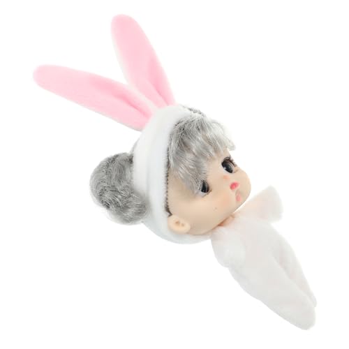 Alasum Minipuppe babyspielzeug kinderspielzeug Puppenliebhaber Miniaturpuppe Puppenornament Puppenhaus Mädchenpuppe Mini-Babypuppe Puppen für Mädchen Cartoon-Mädchen- Vinyl Weiß von Alasum