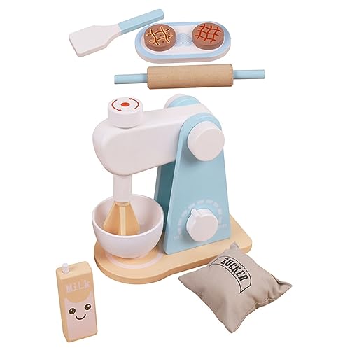 Alasum Küchenutensilien Kinder Spielzeug Simulation Mixer Set Für Küchengerät Für Fantasievolles Mixer Modell Für Rollenspiele Holzspielzeug Für Kleinkinder von Alasum