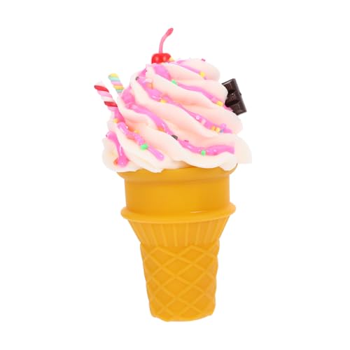 Alasum Modell Einer Eistüte Realistische Eistüte Lebensechtes EIS Künstliches EIS Eisdekor Fotografieren Gefälschtes Dessertmodell Künstliches Kuchenmodell Künstliche Eiswaffel PVC von Alasum