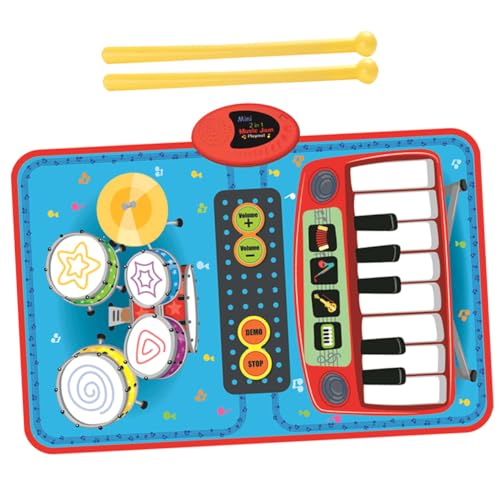 Alasum Musikmatte Spieldecke spielmatte kinderspielzeug Gaming Matte Klaviermatte für Musikalisches Spielzeug teppiche fußmatte musikalisches Teppichklavier Cartoon-Bodenmatte Stoff von Alasum