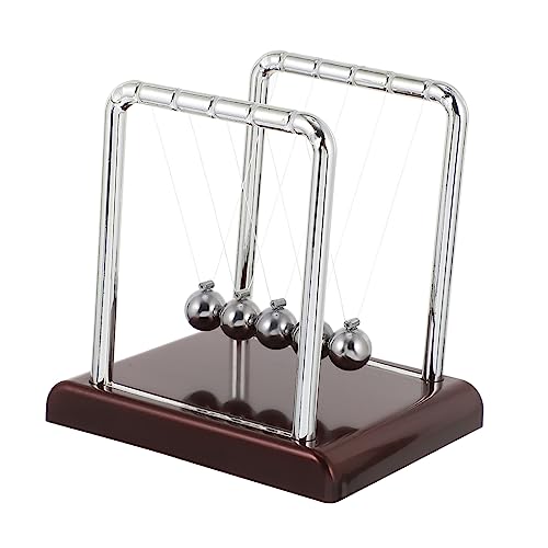 Alasum Newton Schwingt Den Ball Newton Pendelkugeln Physikalisches Energieeinsparungsmodell Newton Wiegenkugeln Balance-stoßstangenbälle Schwingende Bälle Für Den Desktop Metall von Alasum