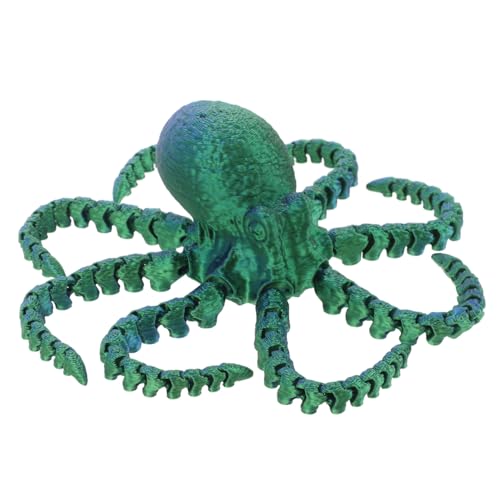 Alasum Oktopus-Spielzeug Oktopus- Zappeln Tiere Oktopus-skulptur Oktopus-schreibtischdekoration Oktopus Wohnkultur Oktopus-Modell Oktopus-Statue Oktopus-actionfigur Green Plastik von Alasum